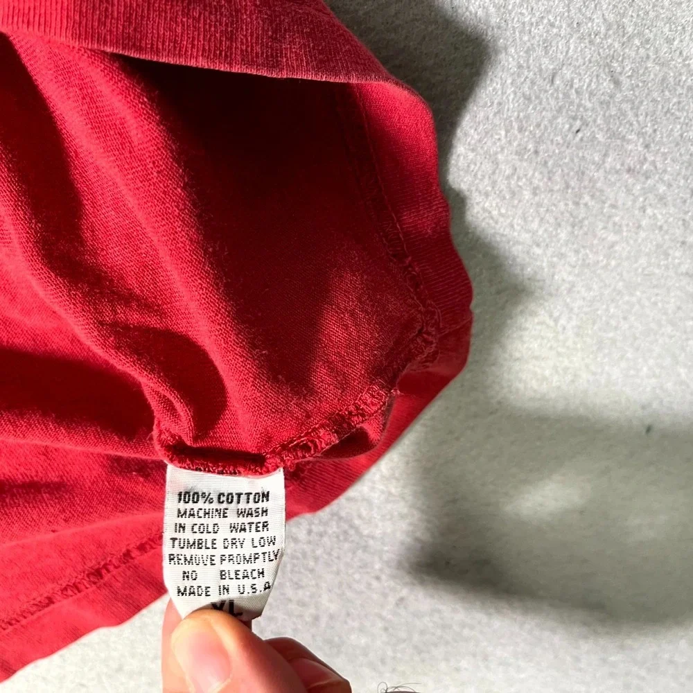 True Religion I m‎ on the Rise Shirt Mens XL Red Cotton Crew Neck Streetwear